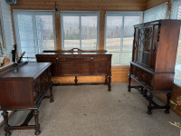 Antique Walnut Dining Room Set