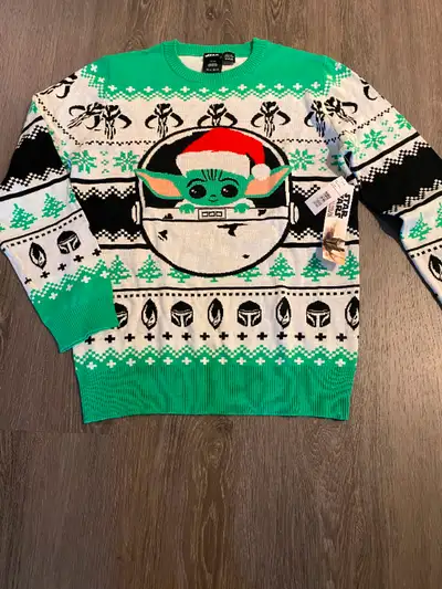 This was a Xmas gift and he ended up getting 2 of the exact same sweater. The store I got it from wo...