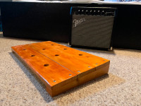 Hand crafted guitar pedal board