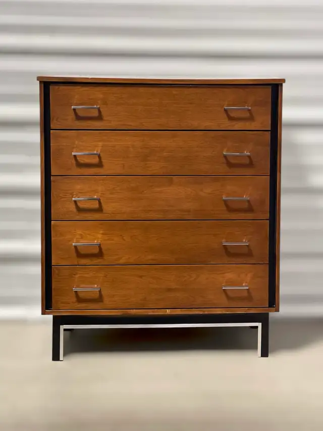 Mid Cenutury Modern MCM Walnut Highboy