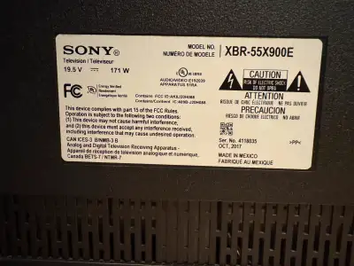 Sony: XBR-55X900E [parts only], View more