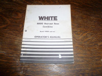 White 8800 Harvest Boss Combine Operators Manual  1977