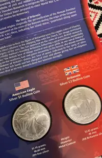 2003 Legacies of Freedom Silver Bullion Coin Set ASE & Britannia