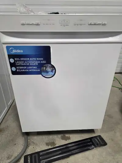 Brand new white midea 24 in dishwasher, View more