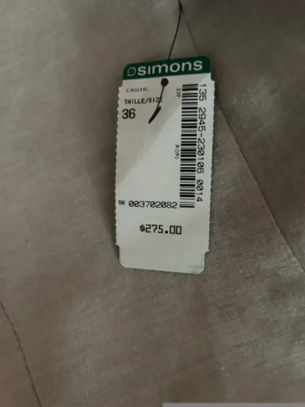 Men’s Simon’s Beige Linen/Cotton suit NWT(pd$400) in Men's in Calgary - Image 7