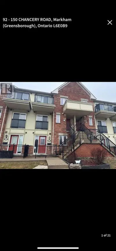 Come live in the upscale/award-winning community of Greensborough in Markham. Walking distance to pu...