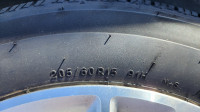 205/60 R15 All Season Tires on Honda Alloy Rims