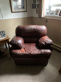 Leather chairs ( two 2 )