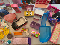 BARBIE Furniture, Cars and  Playsets Used