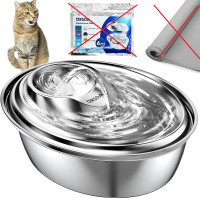 ORSDA Cat Water Fountain Stainless Steel, 67oz/2L
