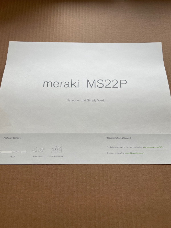 Meraki MS22P PoE 24 Port Ethernet Switch - New in box in Networking in Strathcona County - Image 3