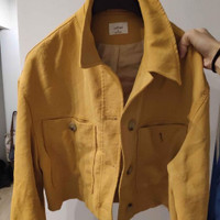 Wilfred Yellow Cropped Jacket
