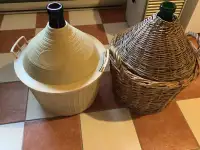 5 gallons (4 en pailles et 1 en plastique) Accessoires pour Vin