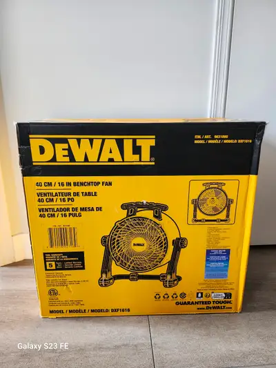 Dewalt 16" Benchtop Fan DXF1616, View more