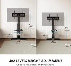 Like New Floor TV Stand with Swivel Mount for 32”-65” TVs – Box in Video & TV Accessories in Ottawa - Image 6