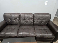 Brick original leather sofa set.