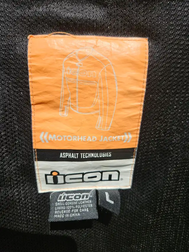 ICON Motorcycle Jacket 'motorhead' leather in Men's in Kitchener / Waterloo - Image 6