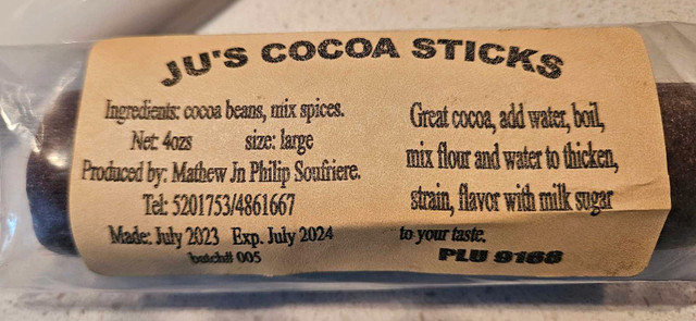 Cocoa sticks from St. Lucia ;o) dans Objets gratuits  à Ville de Montréal