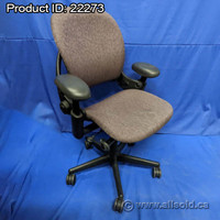 Steelcase Leap V1 Wide Leaf Pattern Ergonomic Task Chair