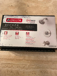 Brand new Delta tub and shower set