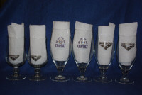 UNIBROUE Beer glass and sign collection