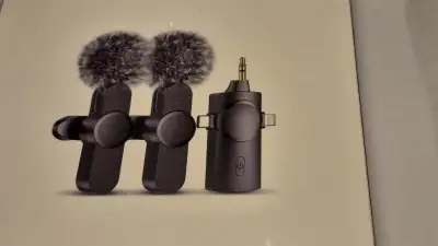 Wireless Lavailer Microphone for iPhone, Android, Camera, View more
