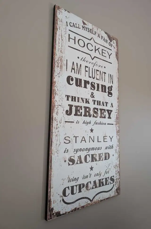 I Call Myself a Fan of Hockey Sign in Hockey in Norfolk County - Image 3