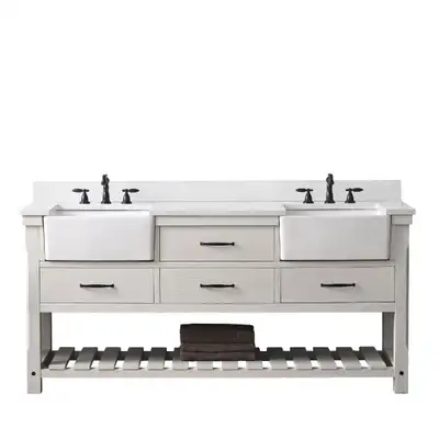 BRAND NEW Farmhouse style 72'' Double Bathroom Vanity, View more