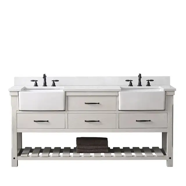 BRAND NEW Farmhouse style 72'' Double Bathroom Vanity in Bathwares in Oakville / Halton Region - Image 2