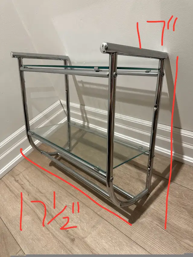 Glass Wall Shelf with Towel Bar in Home Décor & Accents in Markham / York Region - Image 3