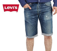 Levi's Levis 511 Mens Slim skinny Cut-Off jeans Shorts denim
