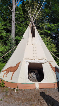 Teepee camping adventure / Aventure Tipi camping sauvage