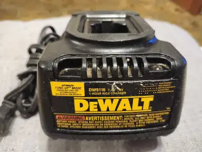 18 V Dewalt charger and 3 batteries , View more