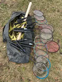 Badminton set for back yard with 14 rackets!