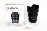 Rokinon DS50M-C Cine DS 50 mm T1.5 AS IF UMC for Canon EF Mount