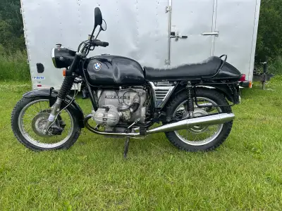 1973 airhead with matching engine and frame. Transmission is from a 75/6 giving it 5 speeds. It now...