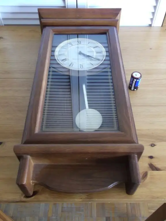 Seiko Long  Pendulum Chiming Quartz Wall Clock QXH101BL in Home Décor & Accents in City of Toronto - Image 11