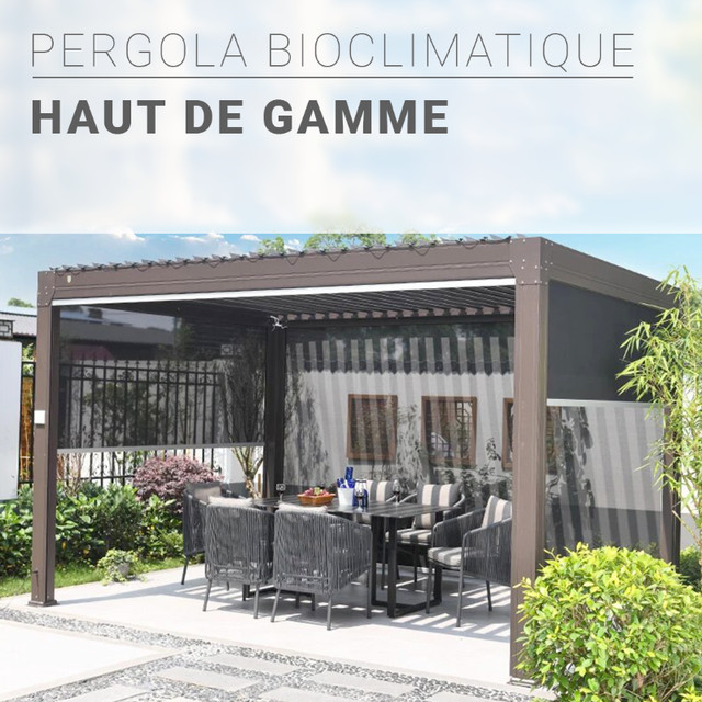 Pergola en aluminium bioclimatique de haute qualité dans Mobilier pour terrasse et jardin  à Longueuil/Rive Sud