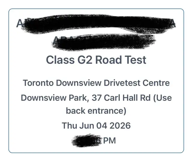ROAD TEST EXPRESS G2-G BOOKING, DRIVE LESSONS470493227648307202