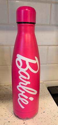 NEW NEVER USED Limited Edition Barbie x Miniso water bottle