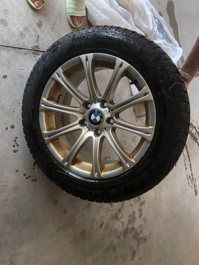 4 Winter Tires on 17” Original BMW Rims in Tires & Rims in St. Catharines - Image 2