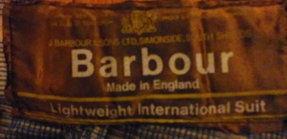 Barbour, Pantalon Barbour vintage (Lightweight International Suit - moto)