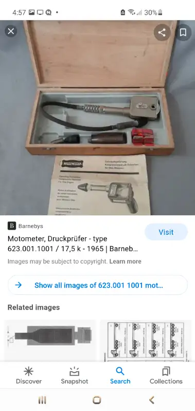 Selling a Compression Tester for vehicles. I believe this may be an antique and worth a pretty penny...