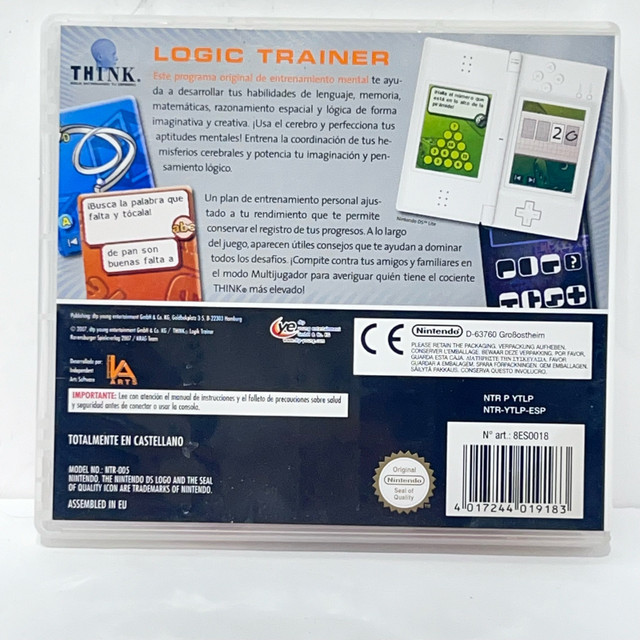 Nintendo DS think logic trainer video game complete cib in Nintendo DS in Winnipeg - Image 3