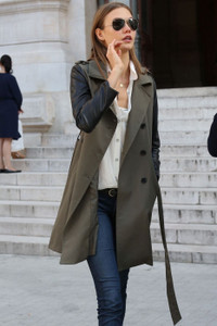 Marc New York/ Andrew Marc Olive trench coat 