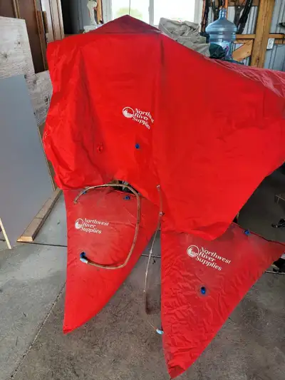 Canoe float bag set: 2 ends in a centre. NRS, Top quality - lightly used, been in storage Call pleas...