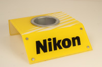 Nikon camera dealer display stand w/ lens holder for G lenses