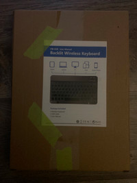 Hb-030 backlit Bluetooth  wireless keyboard only $25
