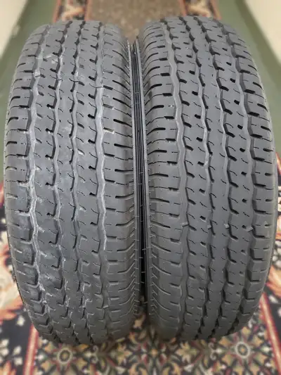2 Journey ST 205 75R14 LOAD RANGE C Radial Tires. Tires are in excellent condition. No weather crack...