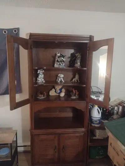 wooden cabinet for Nick nacks, View more